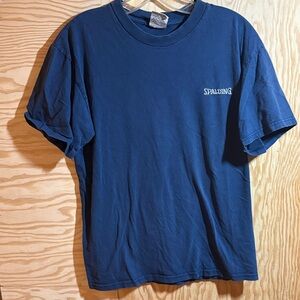 Spalding Men's Deep Blue Short Sleeve Tee
